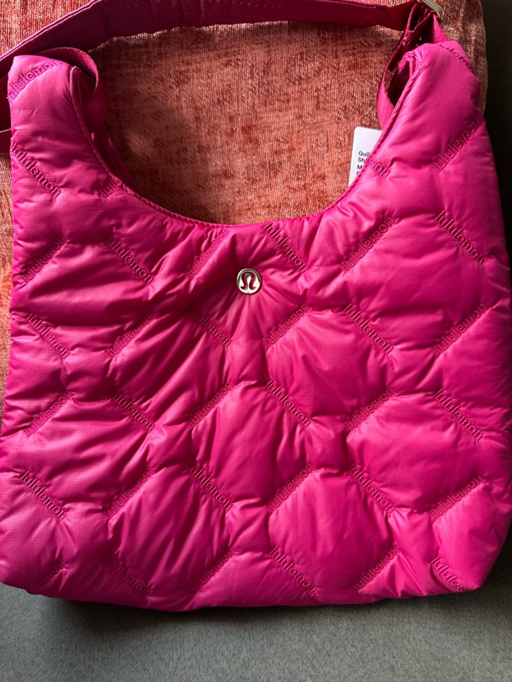 lululemon athletica Hot Pink Quilted Shoulder Bag